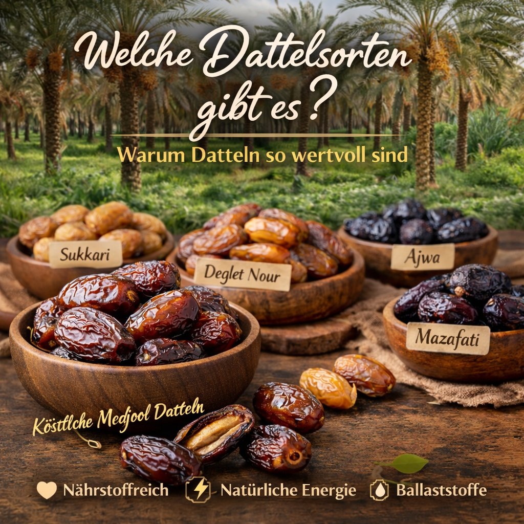 Welche Dattelnsorten gibt es