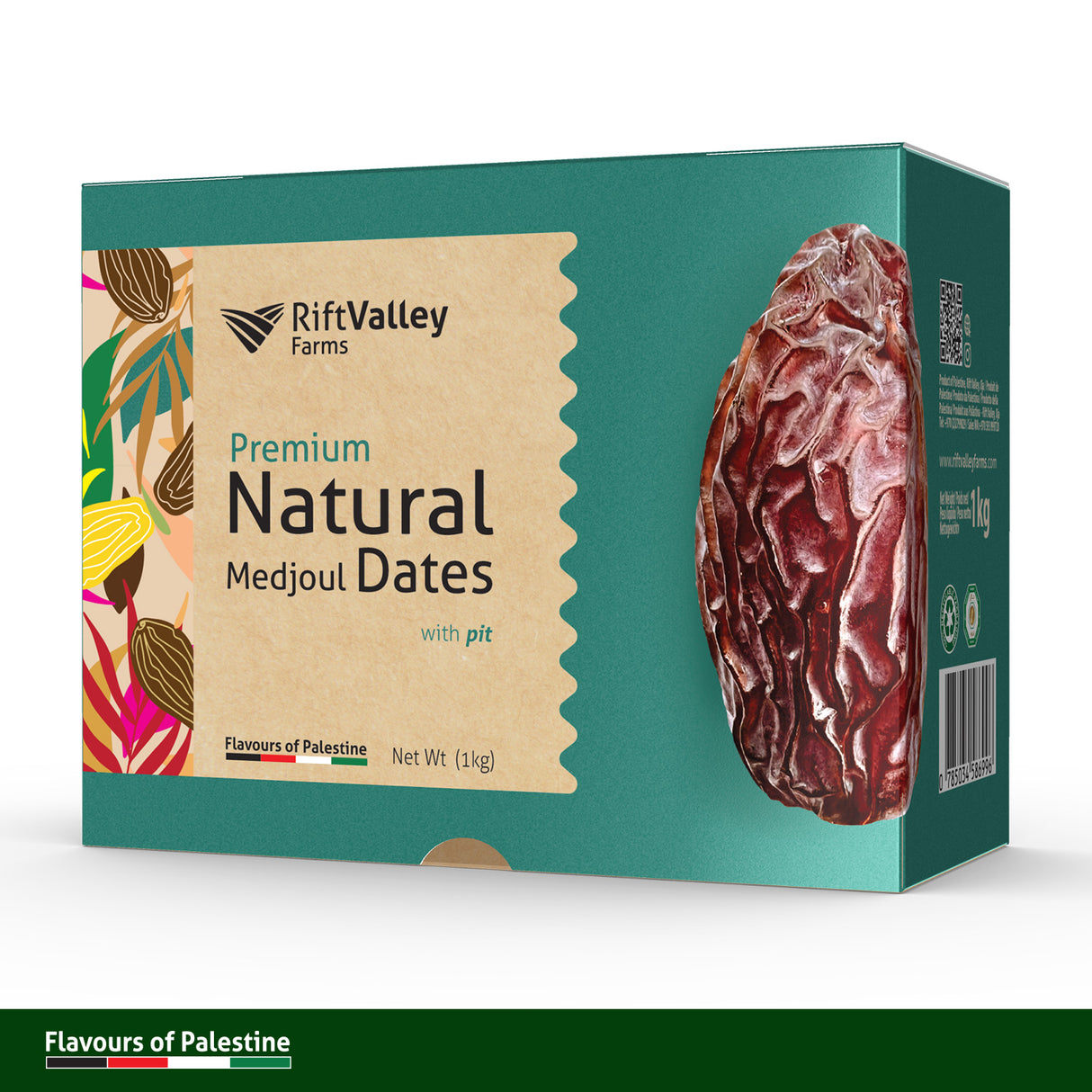 Palästinensiche Medjool Datteln Premium Jumbo 1KG - Rift Valley Farms - Ernte 2026