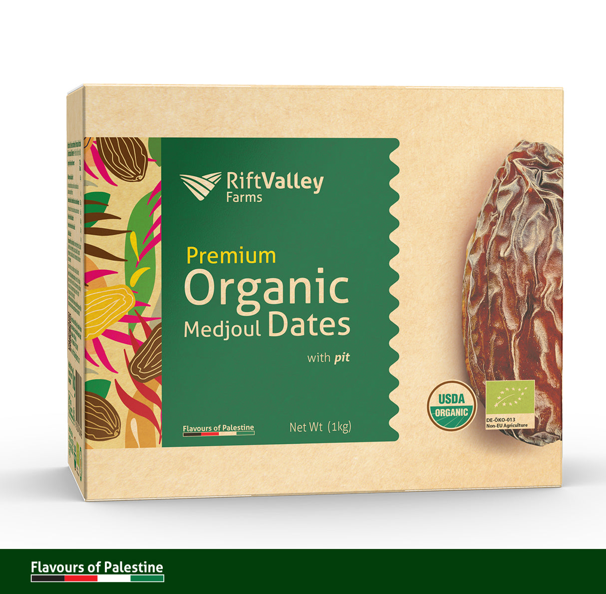 Palästinensiche Bio Medjool Datteln Premium Small/Medium - Rift Valley Farms