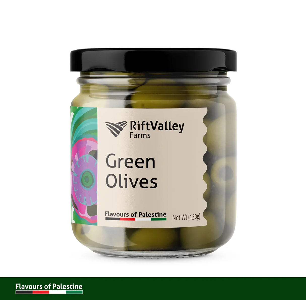 Grüne Oliven aus Palästina 150g