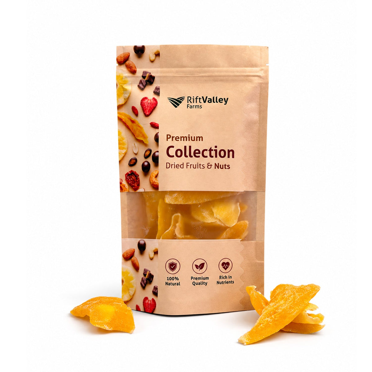 Mangoscheiben 150 g – getrocknet & kandiert Trockenfrüchte Rift Valley Farms