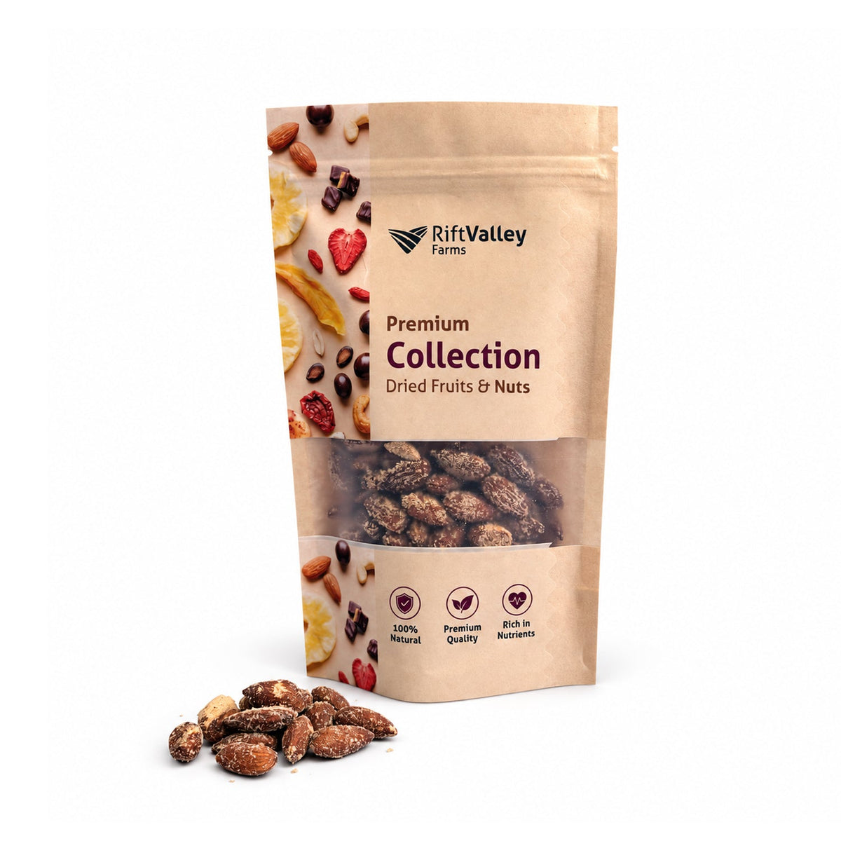 Rauchmandeln 150 g – geröstet & gesalzen Nüsse Rift Valley Farms