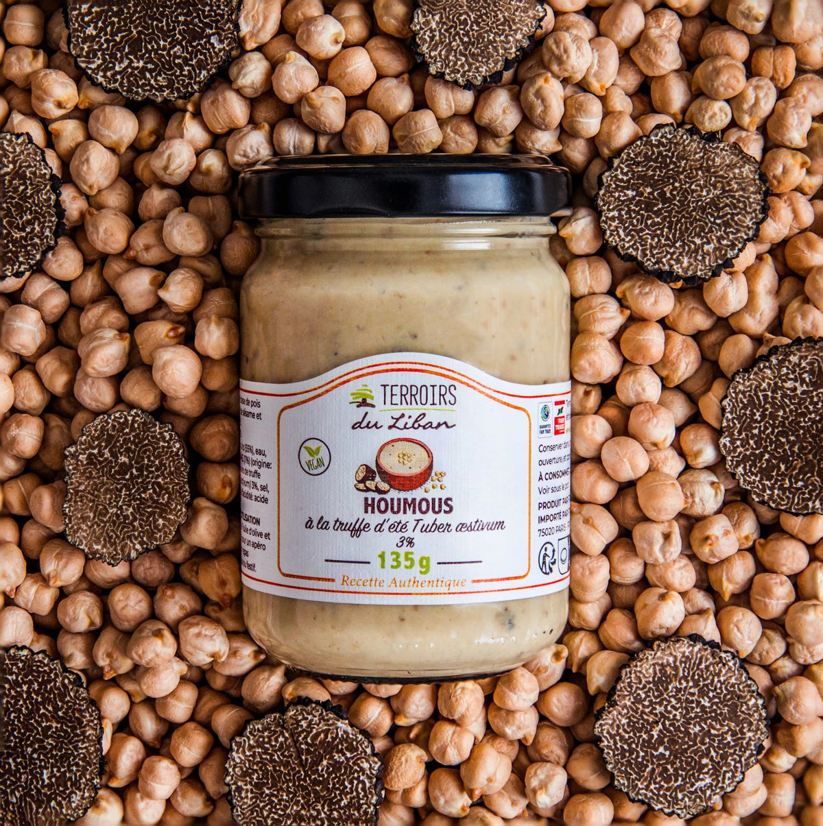 Terroirs du Liban Sommertrüffel-Hummus 135 g Trüffel-Kichererbsen – product view 3
