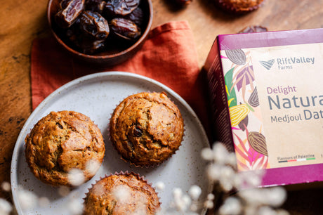 Medjool Datteln - Bananen Muffins - Rift Valley Farms EU 