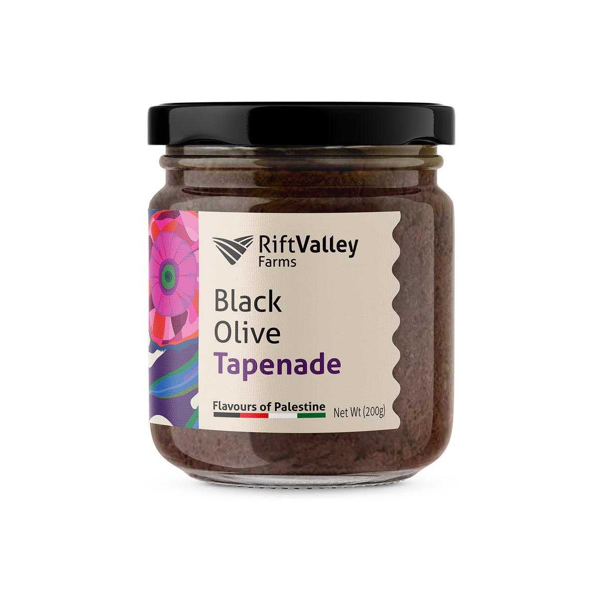 Schwarze Oliven Tapenade aus Palästina 200g