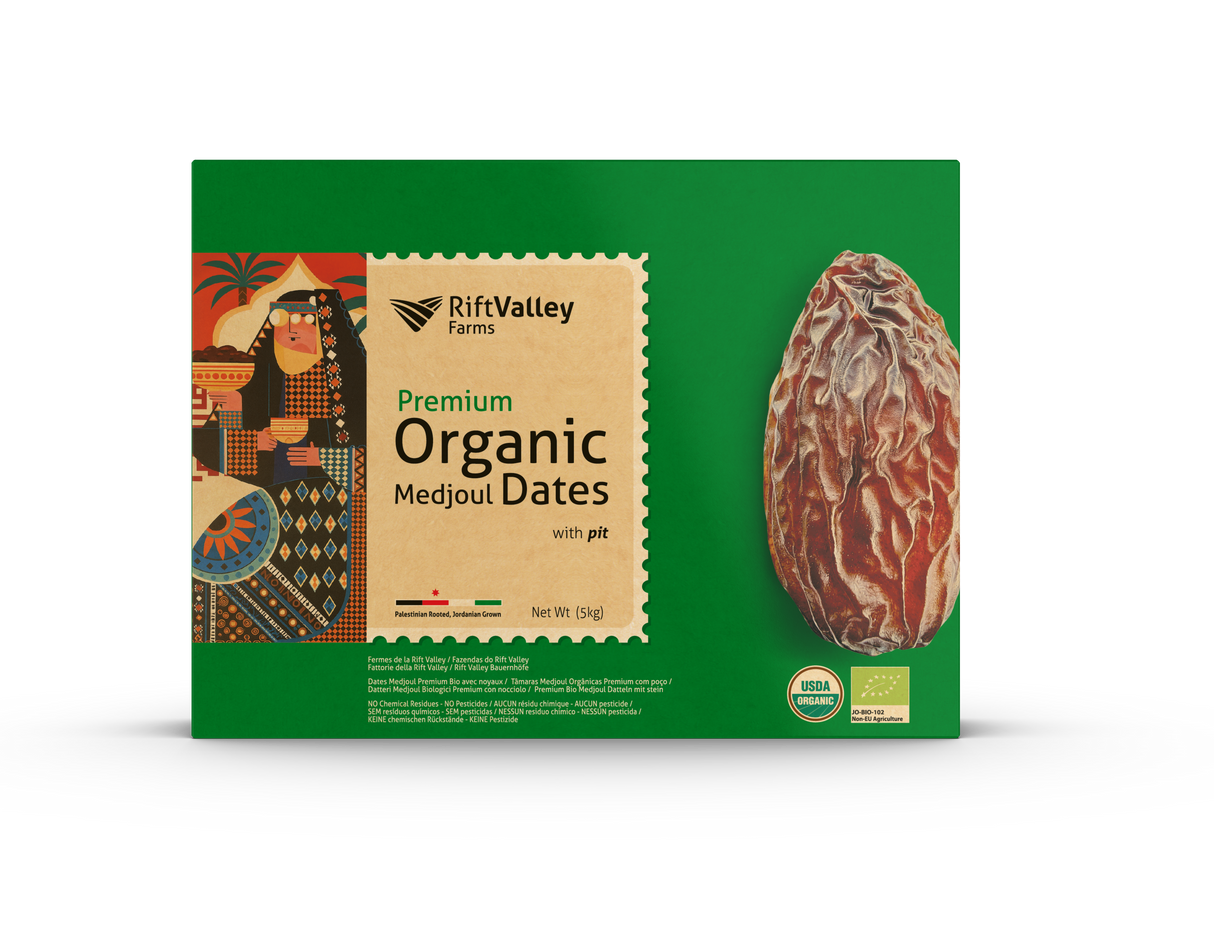 Bio Medjool Premium Datteln aus Jordanien 5KG -  Rift Valley Farms - Ernte 25/26