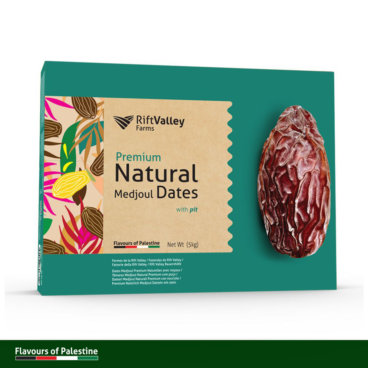 Palästinensiche Medjool Datteln Premium Jumbo 5KG - Rift Valley Farms - Aktuelle Ernte 2026