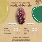 Palästinensiche Bio Medjool Datteln Premium Large/Jumbo - Rift Valley Farms - Ernte 2026