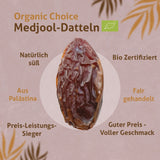 Palästinensische Bio Medjool Datteln Choice 5KG - Rift Valley Farms Ernte 2025