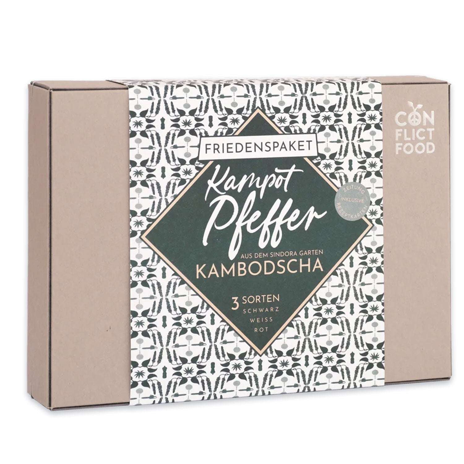 Geschenkpaket: Kampot Pfeffer 3 Sorten - Rift Valley Farms EU