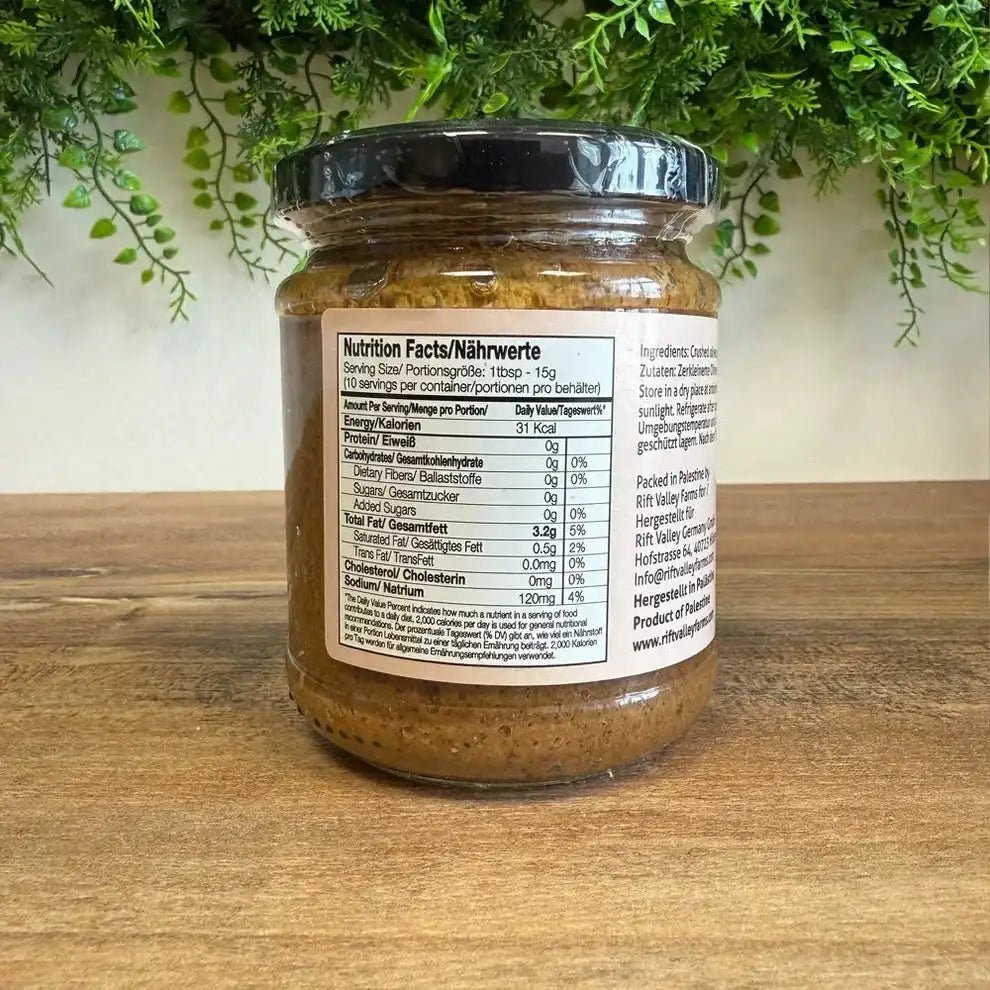 Grüne Oliven Tapenade aus Palästina 200g - Rift Valley Farms EU