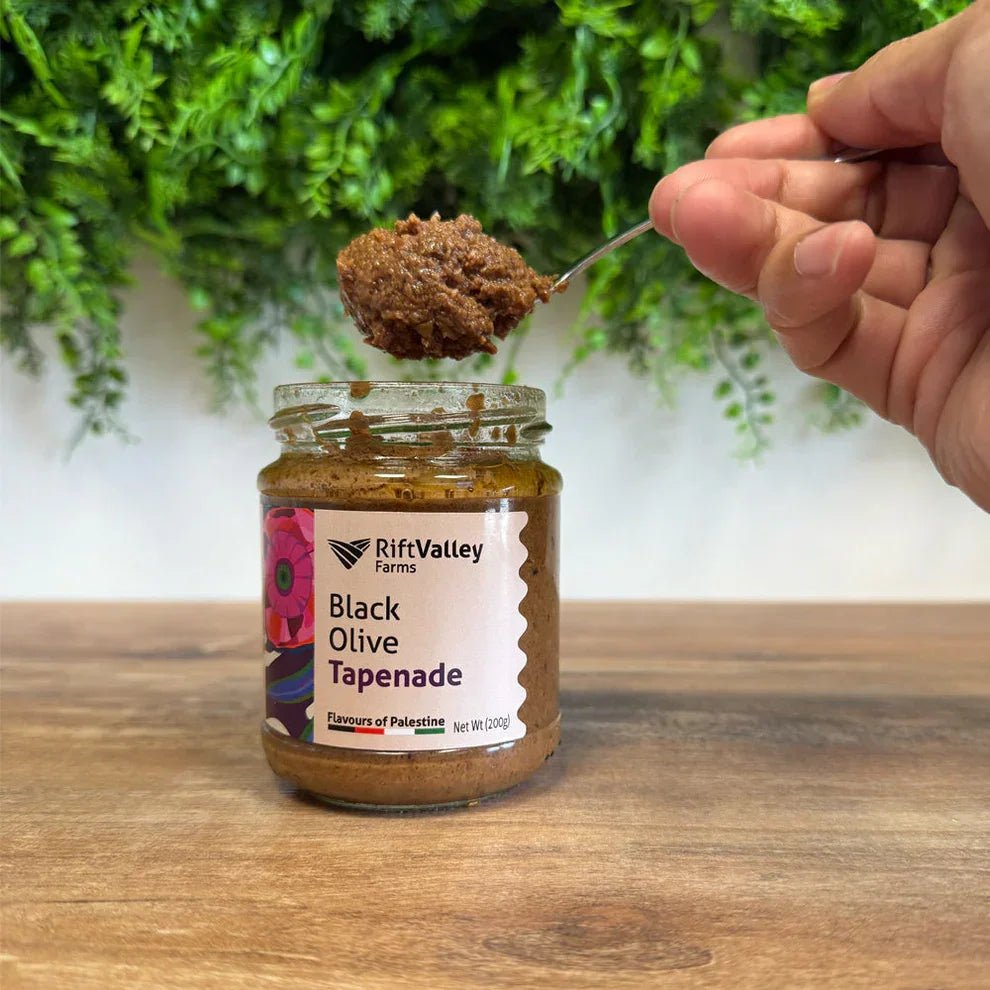 Grüne Oliven Tapenade aus Palästina 200g - Rift Valley Farms EU