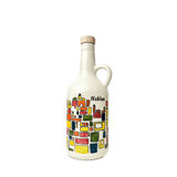 Handgemalte Keramik-Olivenölflasche + 500 ml Olivenöl - Rift Valley Farms EU
