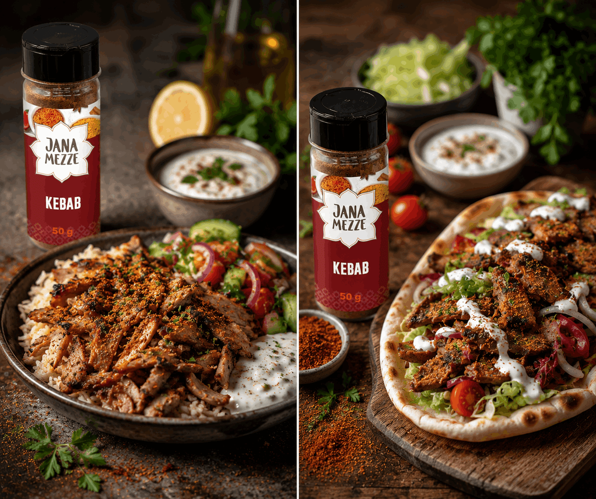 JANA Mezze – Kebab – Gewürzmischung – 50 g – Streudeckel – product view 3