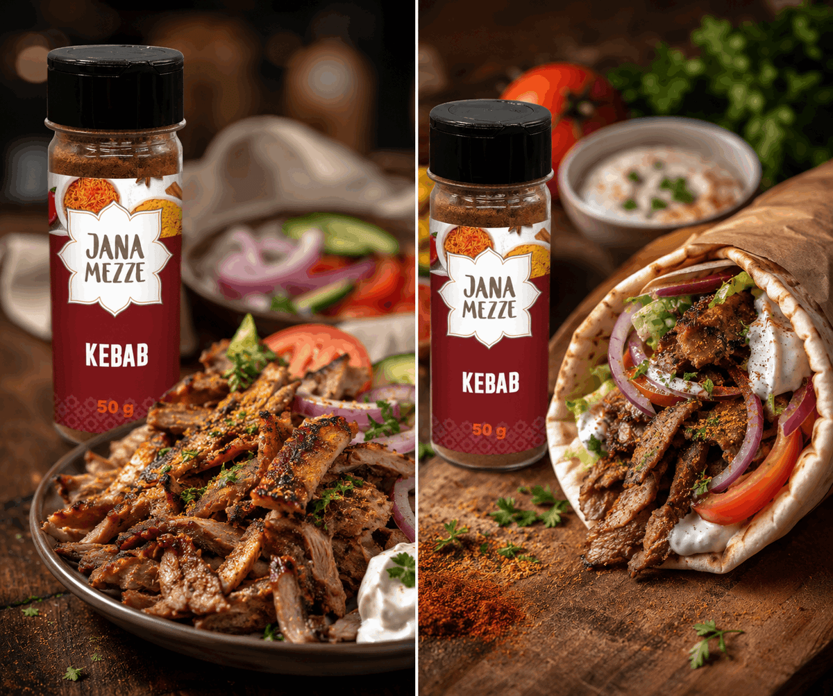JANA Mezze – Kebab – Gewürzmischung – 50 g – Streudeckel – product view 2