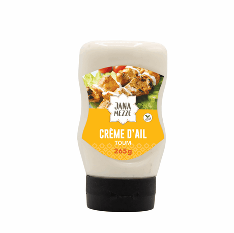 JANA Mezze – Libanesische Knoblauchcreme – Toum – 265 g – Quetschsauce - Rift Valley Farms EU