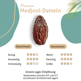 Palästina Medjool Datteln Premium Jumbo 1KG - Rift Valley Farms EU