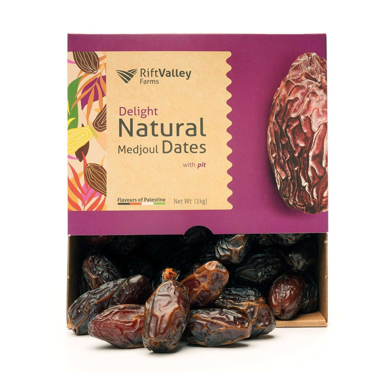 Palästinensiche Medjool Datteln Delight 1KG - Rift Valley Farms EU