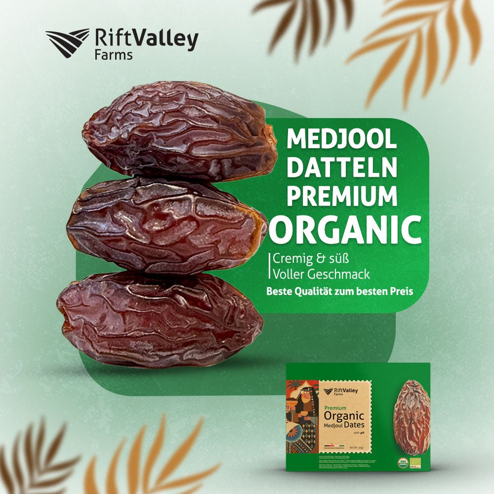Premium Bio Medjool Datteln aus Jordanien 5KG - Rift Valley Farms EU