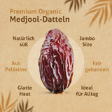 Premium Bio Medjool Datteln Jumbo 5KG - Rift Valley Farms EU