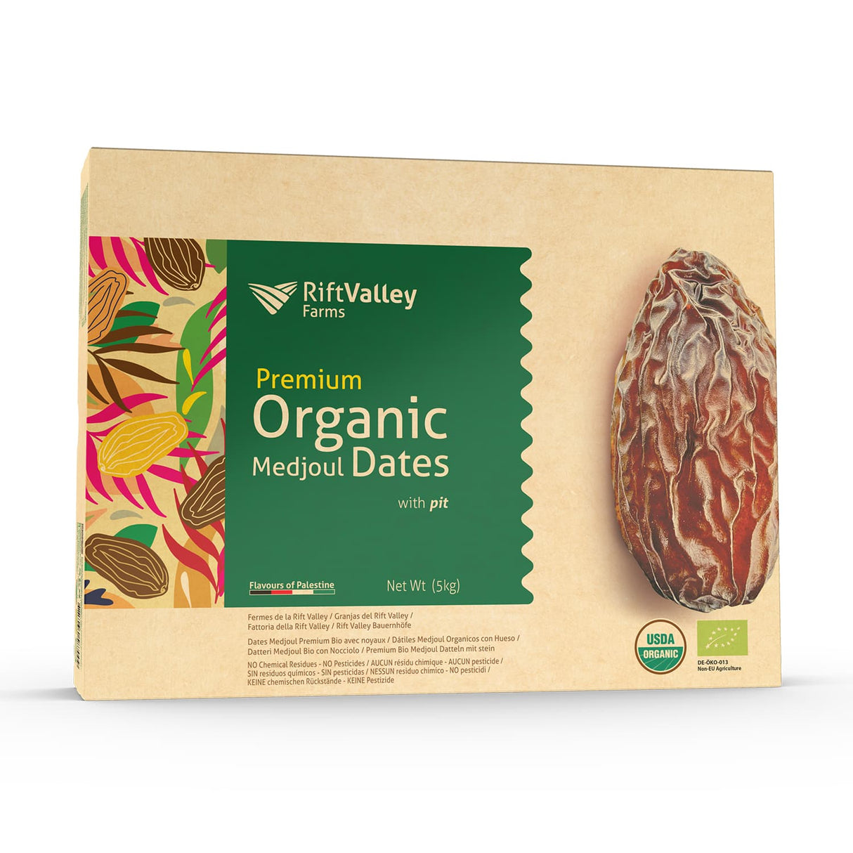 Premium Bio Medjool Datteln Jumbo 5KG - Rift Valley Farms EU