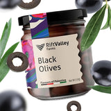 Schwarze Oliven aus Palästina 150g - Rift Valley Farms EU