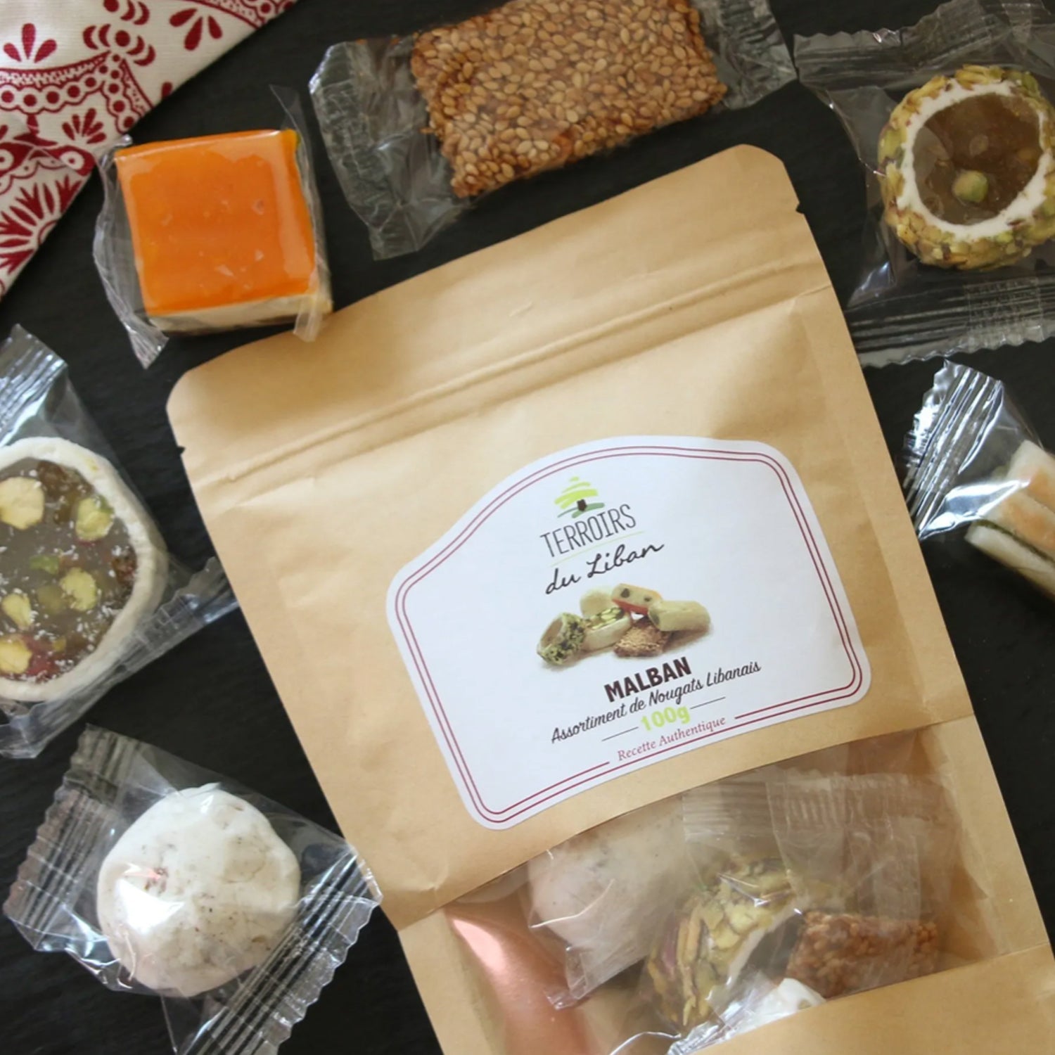 Sortiment von Malbans 100g - Libanesische Nougats - Sueßwaren – product view 3