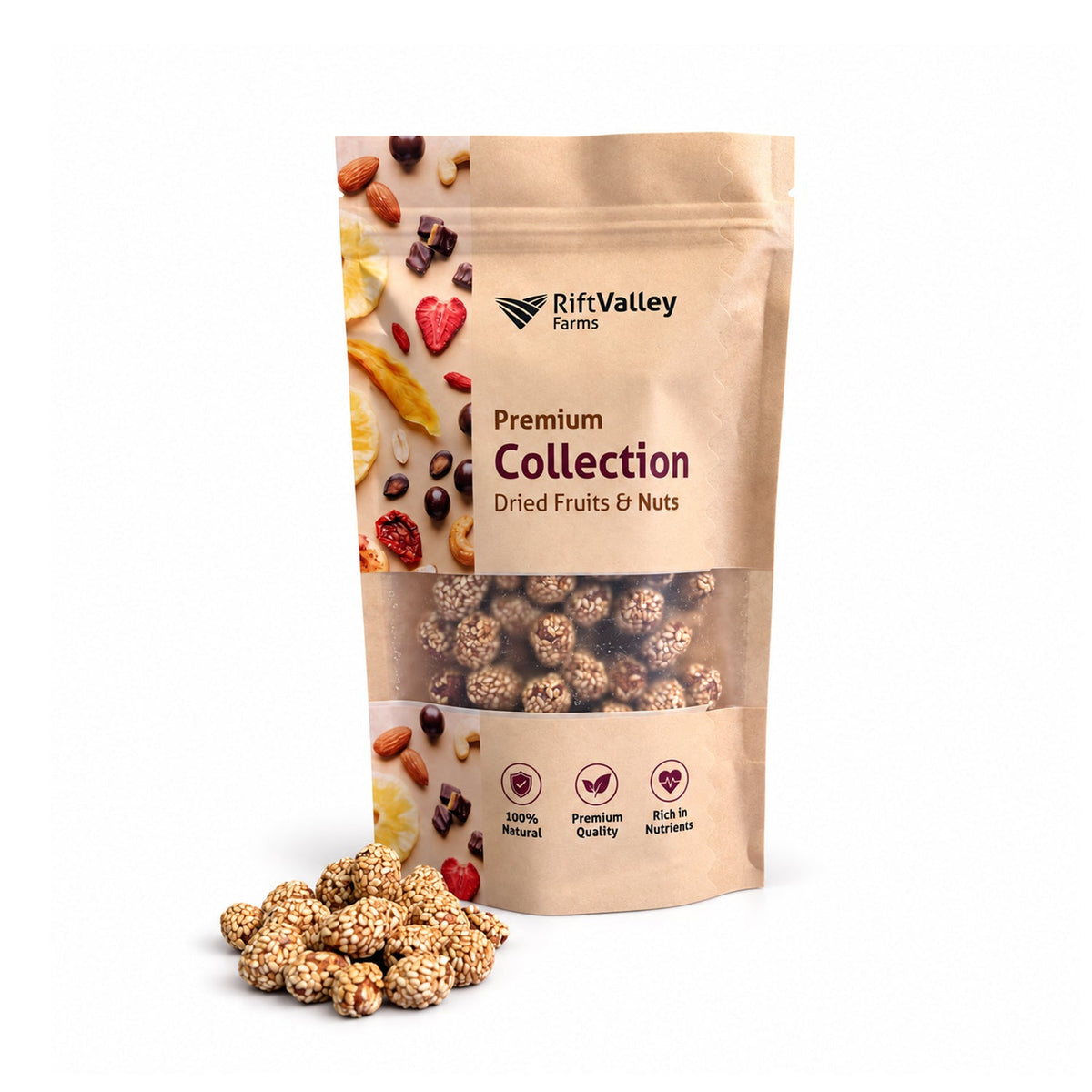 Süße Sesam-Erdnüsse 150 g Snack Rift Valley Farms