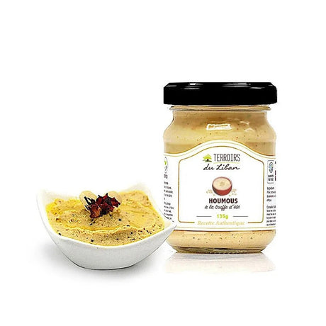 Terroirs du Liban Sommertrüffel-Hummus 135 g Trüffel-Kichererbsen - Rift Valley Farms EU